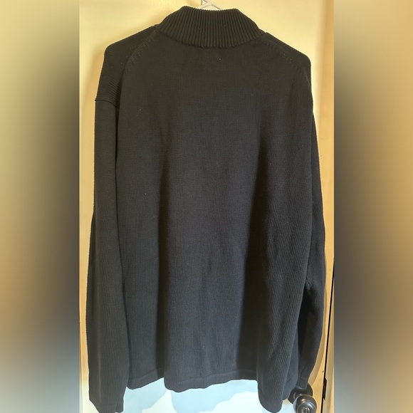 L.L. Bean Navy Blue Polo Sweater Size XL - Picture 7 of 8